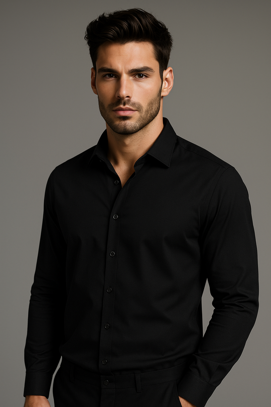 H_J Dress Shirt #color_rich-black