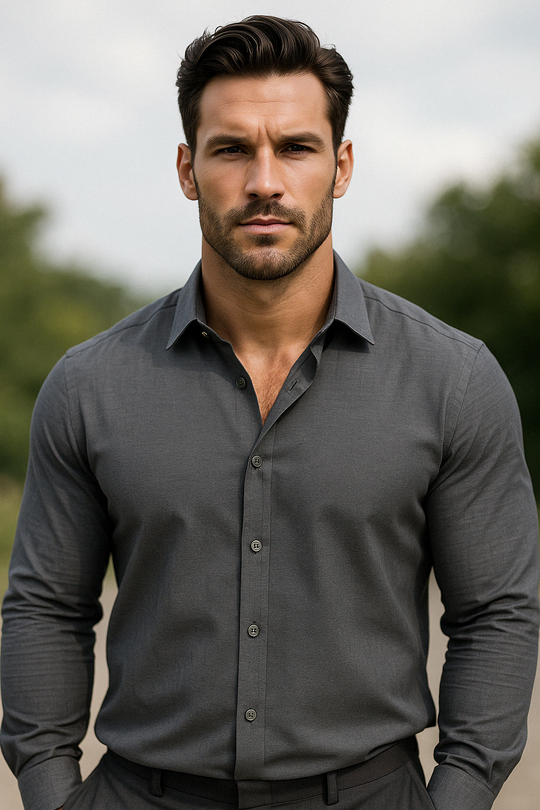 H_J Dress Shirt #Galaxy Grey