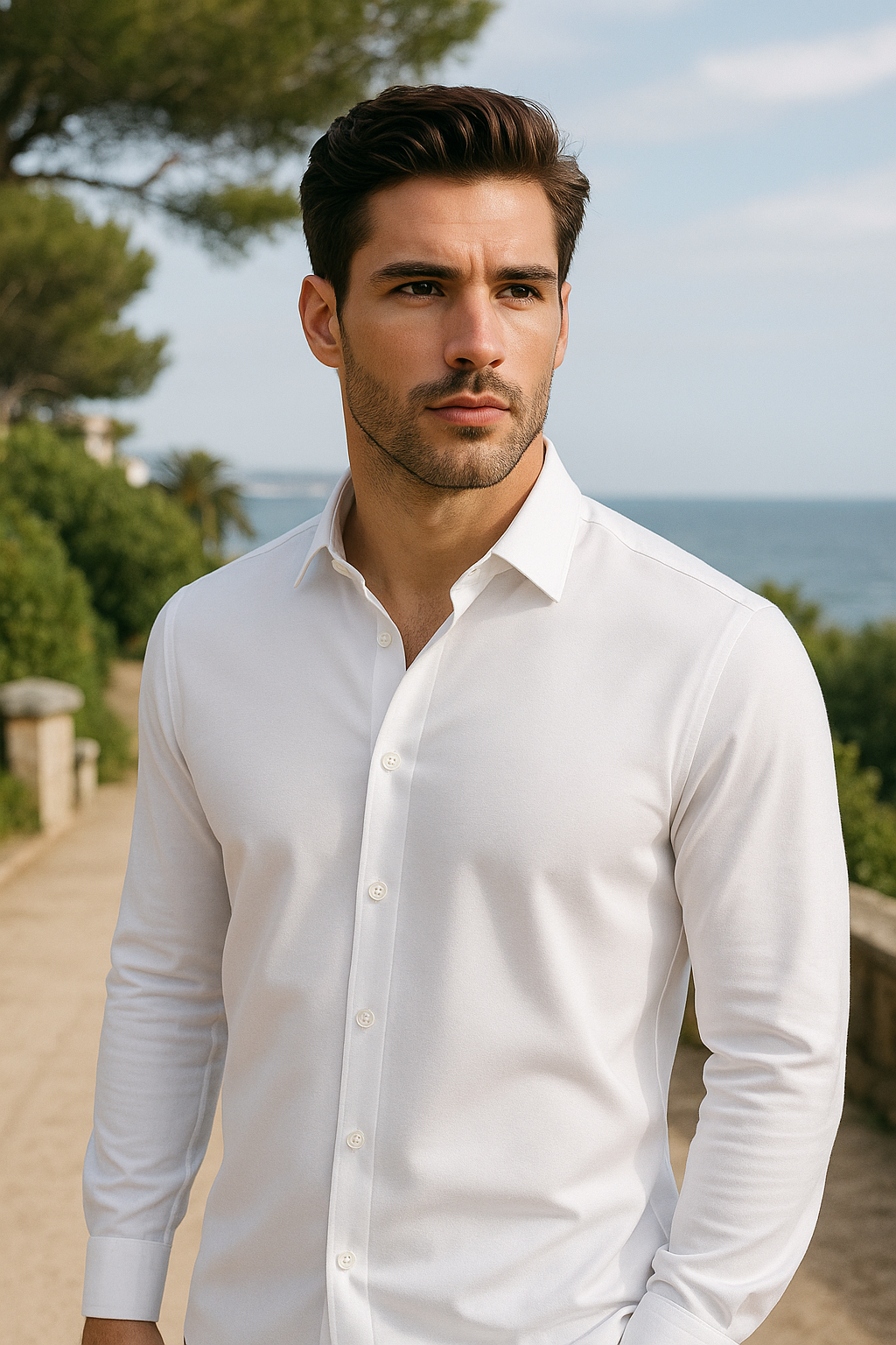 H_J Dress Shirt #color_polar-white