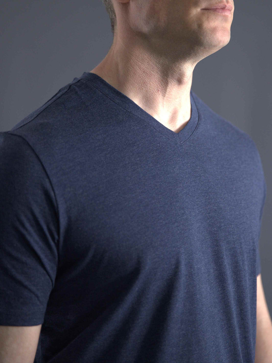 H & J V-neck #color_heather-navy